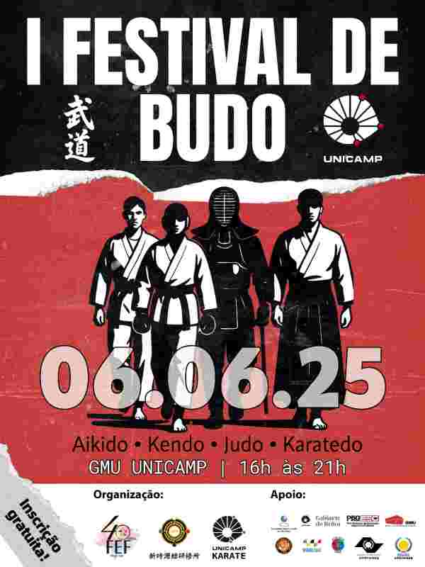 Unicamp sedia 1º Festival de Budô na sexta-feira, 6