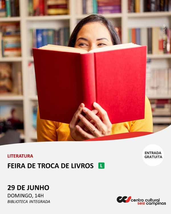 Troca de Livros movimenta a nova biblioteca do Sesi Amoreiras