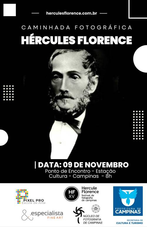 25ª Caminhada Fotográfica Hércules Florence está marcada para 9 de novembro