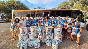 Integrantes da Escola de Samba Estrela Dalva Divulgacao
