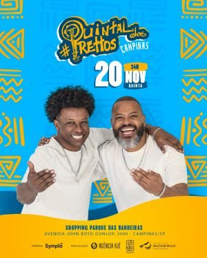 Roda de samba com Quintal dos Prettos agita feriado no Parque das Bandeiras