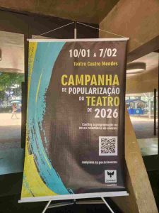Campinas inicia 2026 com a Campanha de Popularização do Teatro 1 Banner da Campanha de Popularizacao do Teatro Foto Lazara PAes Leme