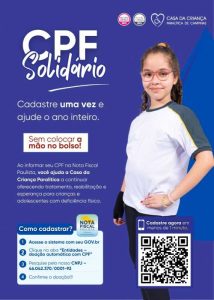 Campanha Casa da Crianca Paralitica Cartaz de Divulgacao