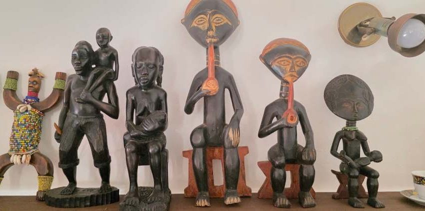 Pecas da exposicao Africa Gigante Foto Kayla Nefertiti