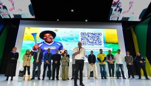 Dario e convidados na apresentacao da Arena do Torcedor Rogerio Capela