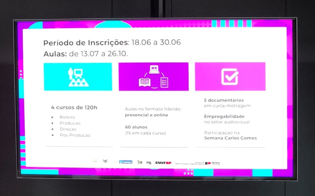CULTSP PRO e Prefeitura de Campinas lançam curso gratuito de audiovisual