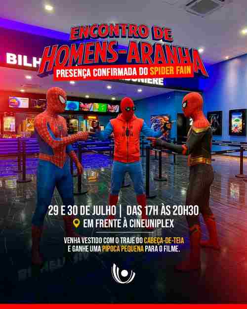Encontro de fãs do Homem-Aranha marca estreia de filme no Unimart Shopping