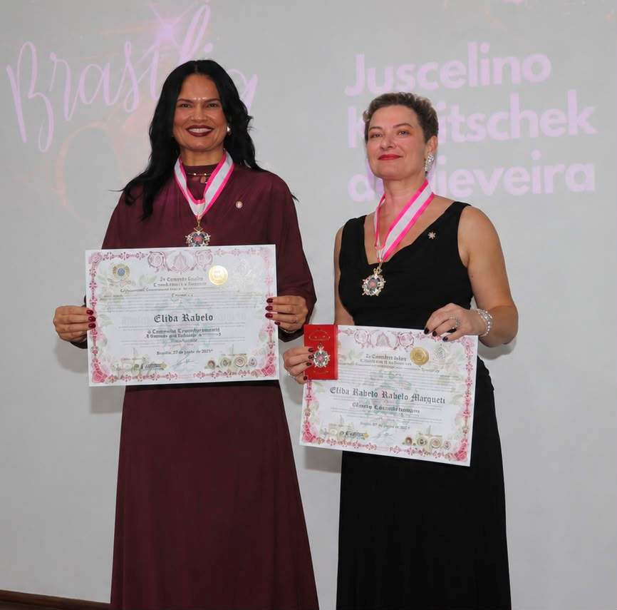 Fundadoras do MUSAS recebem o título de Dama Comendadora da Ordem da Rosa JK