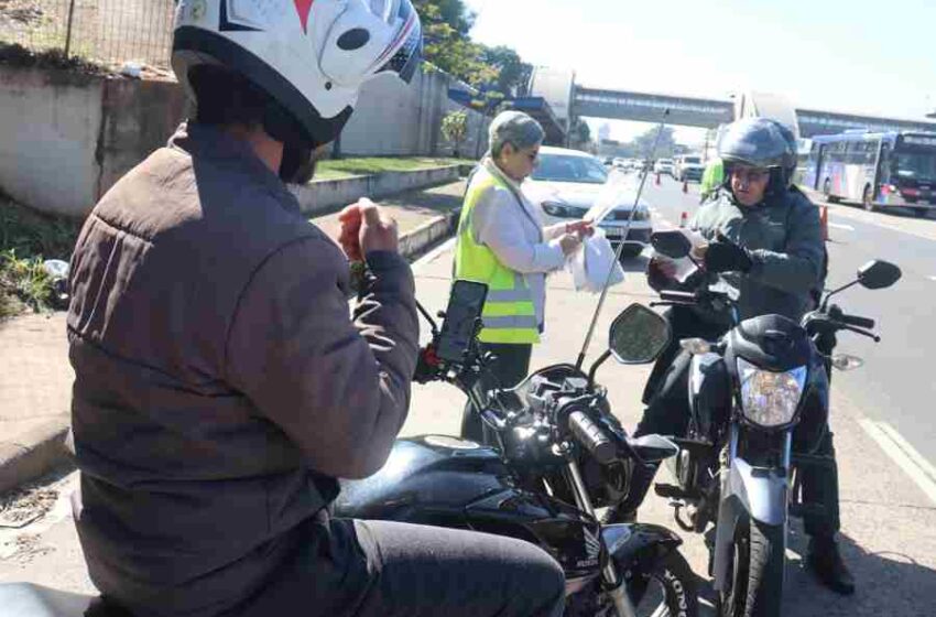 Semana do Motociclista orienta sobre seguranca no transito Divulgacao Emdec