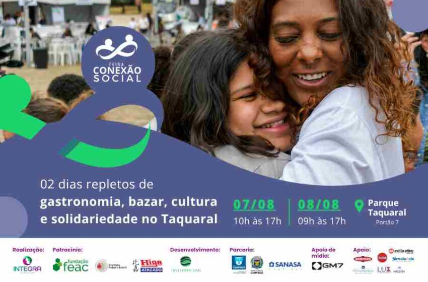 Feira de Conexao Social Flyer de Divulgacao
