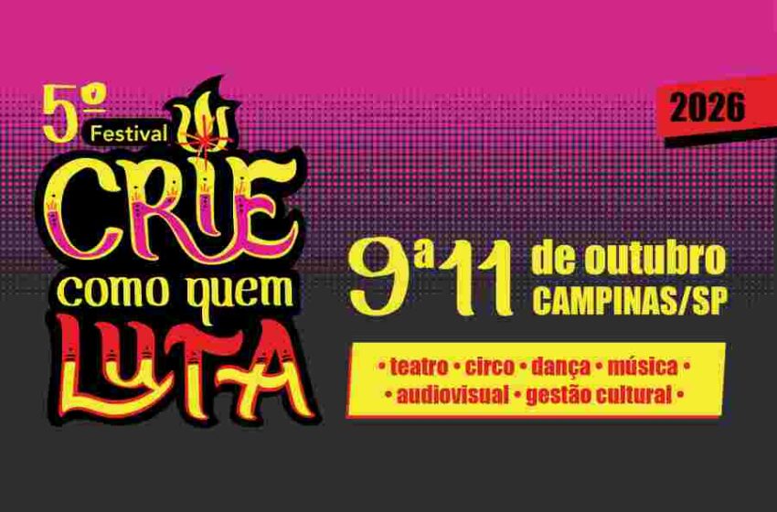 CRIE como quem LUTA Cartaz de divulgacao