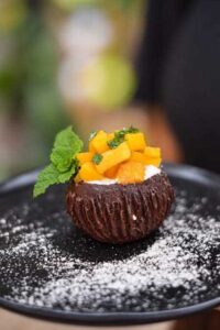 Cocada com maracuja brulee Divulgacao