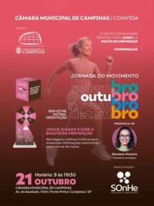 Outubro Rosa acao Cartaz de Divulgacao